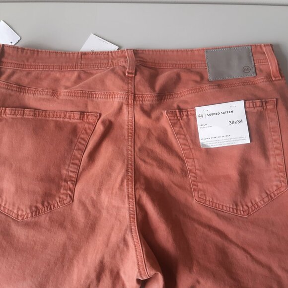 AG - Tellis - Italian Stretch Sueded Sateen Pants - Mens 38 x 34 - New w/ Tags - Picture 5 of 13